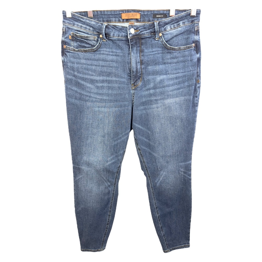 Judy Blue Plus Size 18 Skinny‎ Jeans Dark Wash Denim Stretch High Rise 607